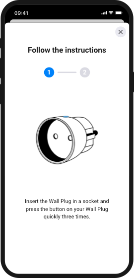 Beispielbildschirm der Homey-App.